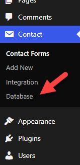 database settings