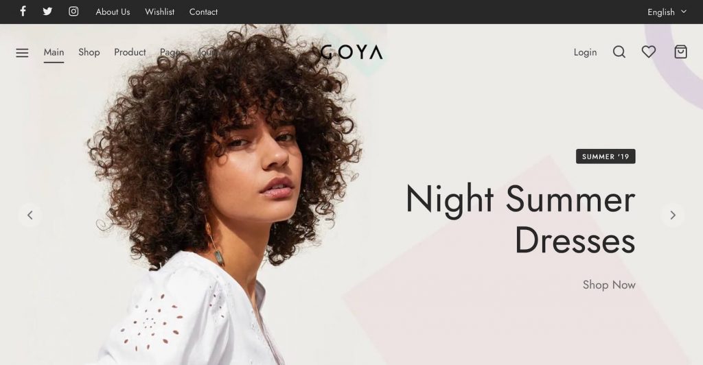 Goya WooCommerce theme