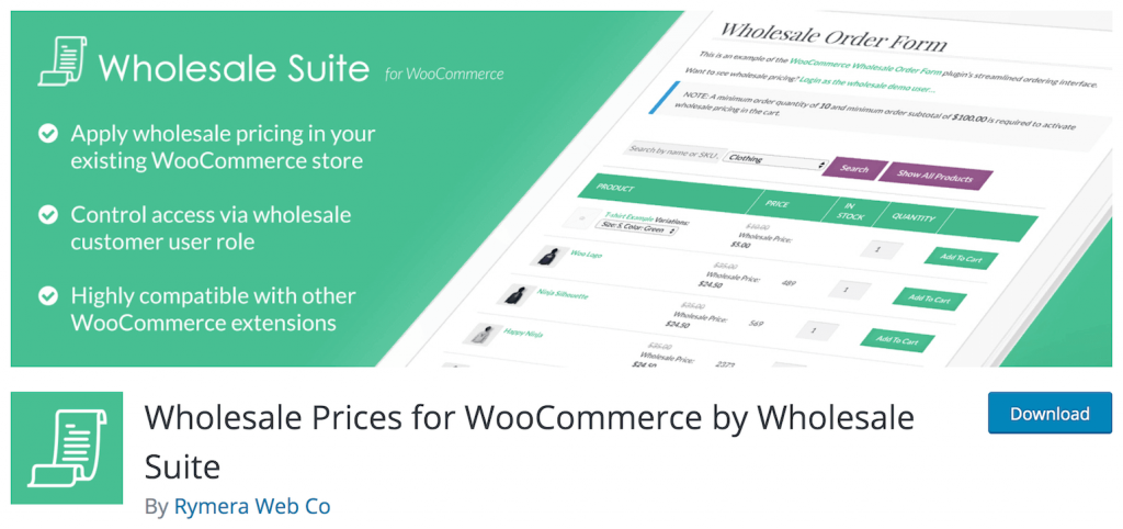 Wholesale Prices for WooCommerce by Wholesale Suite