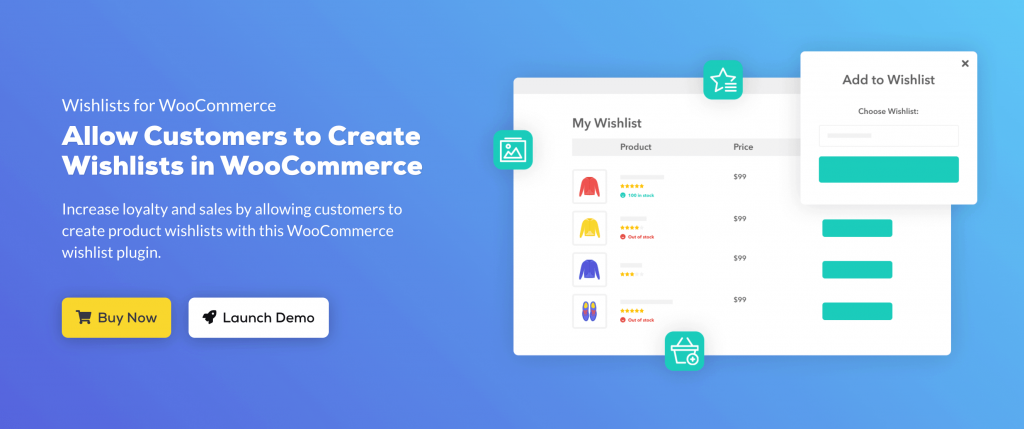 Wishlists for WooCommerce