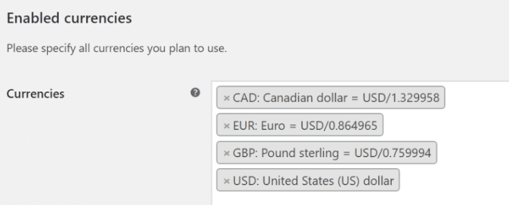 woocommerce multi currency plugin