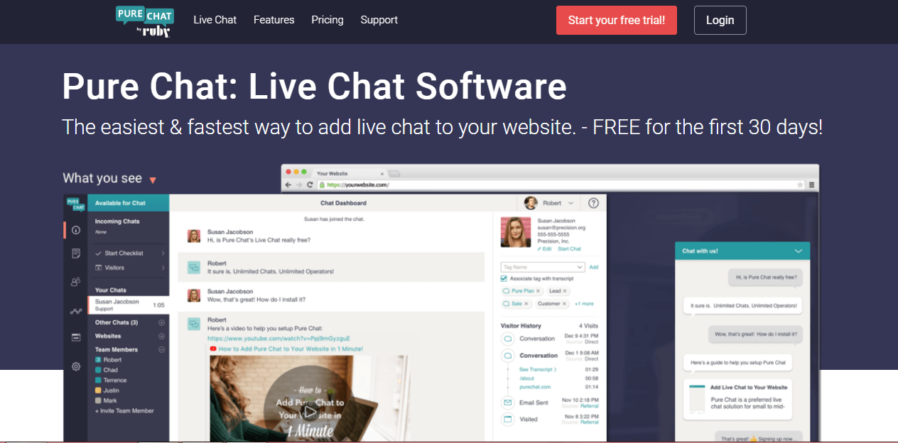 Pure Chat WordPress