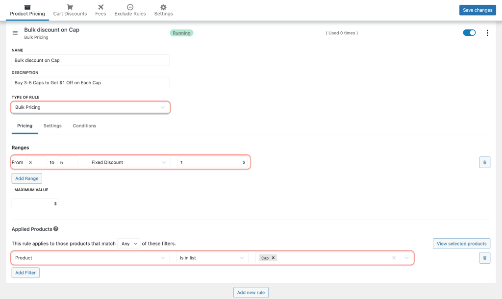 how to apply fixed discount for a bulk order