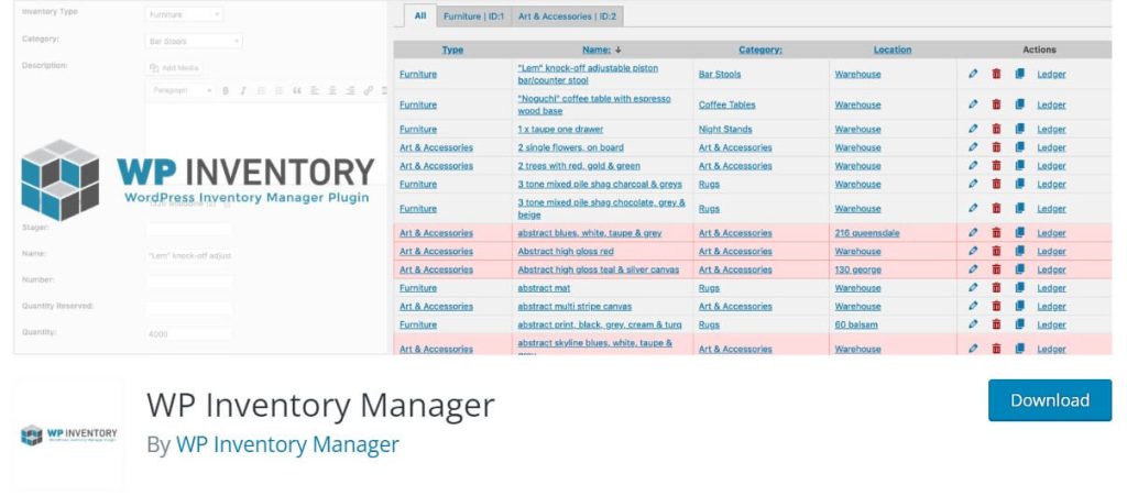 WP Inventory Manager