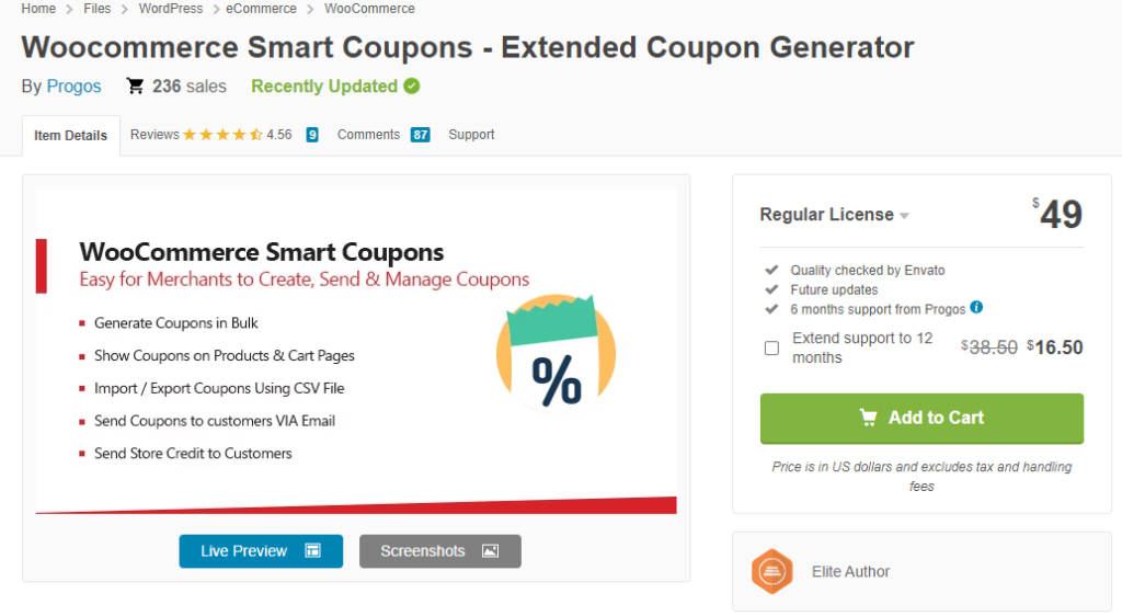 WooCommerce smart coupons - woocommerce coupon code generator