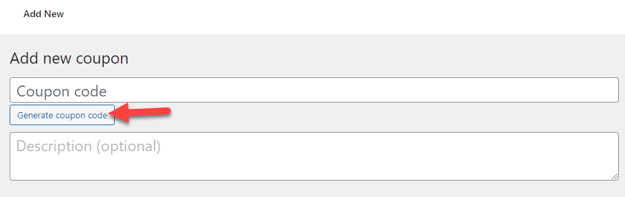generate coupon code - woocommerce coupon code generator