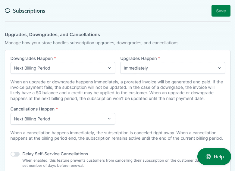 surecart subscriptions