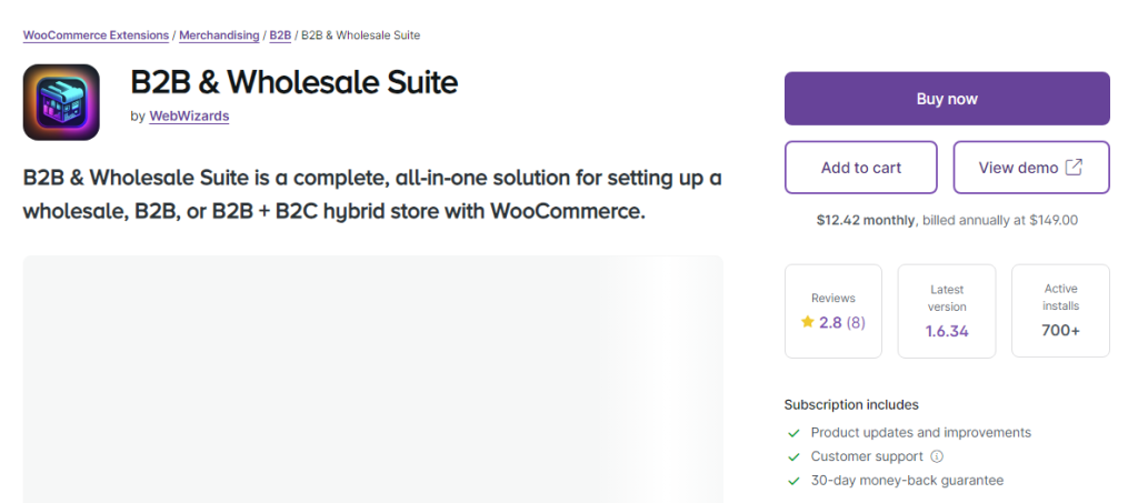 b2b and wholesale suite - display wholesale price vs retail price