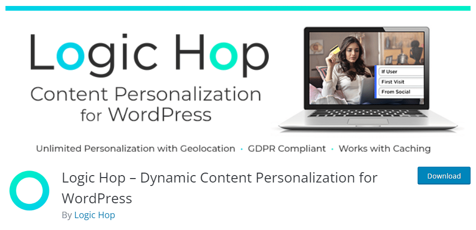 logic hop - Plugins to Add Personalization Rules in WordPress