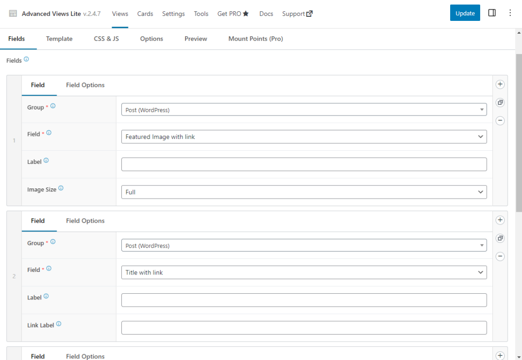 Creating meta fields