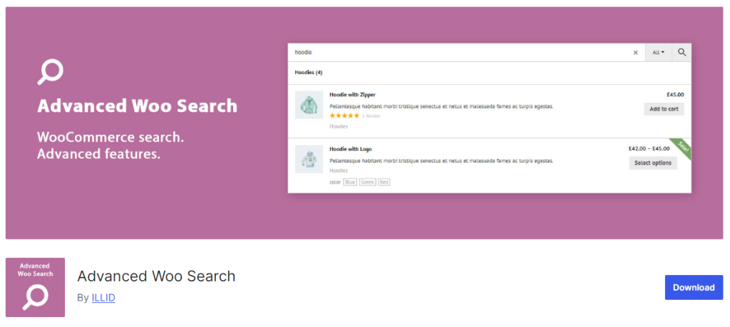 advanced woocommerce search