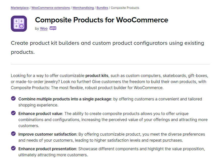 WooCommerce composite products